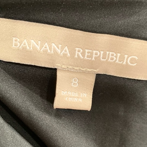 Banana Republic Black Sleeveless Sheath Dress Lace Detail Wool Blend Women’s 8 - Picture 4 of 12